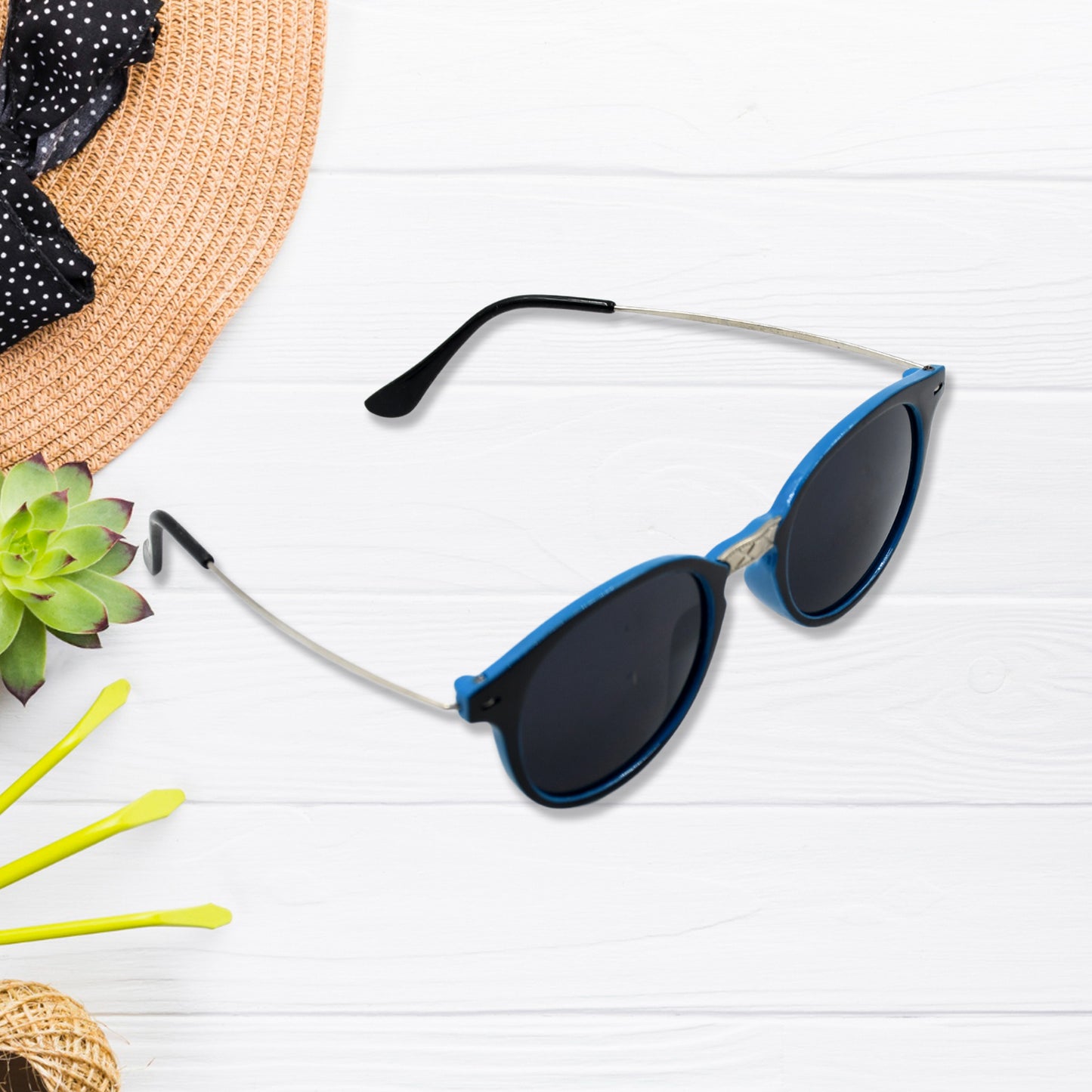 7756 Uv Protected Round Sunglasses Classic Sunglasses For Men Women Lightweight