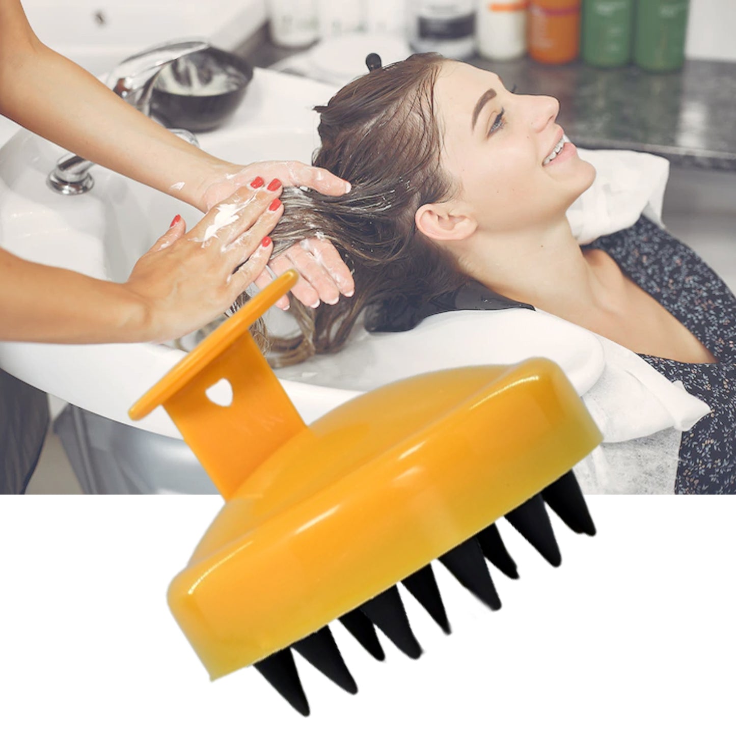 1476L Handheld Scalp Massager & Shampoo Brush – Hair Growth and Scalp Care Tool